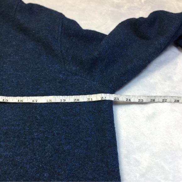 J. Jill Pure Jill Jacket Coat Size M Womans Blue Wool Blend Snap Buttons Pockets - Picture 7 of 15